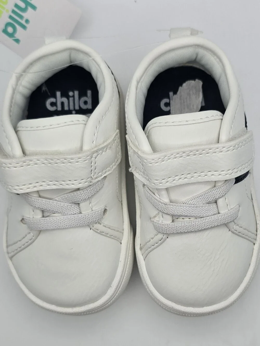 Carter's White Sneakers with Navy Accent for Kids